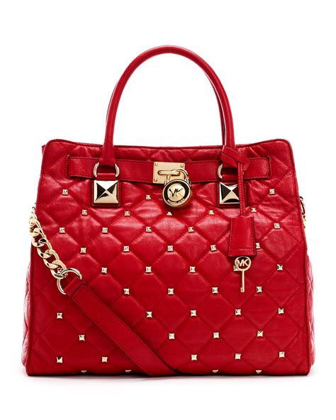 michael kors hamilton bag red|michael kors nouveau hamilton bag.